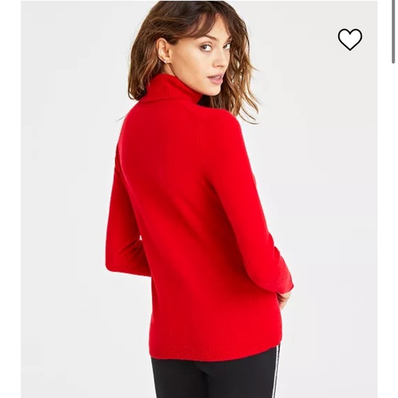 Charter Club Tops - Charter Club Luxury Cashmere Red Turtleneck Long Sleeve Sweater Shirt Top Large
